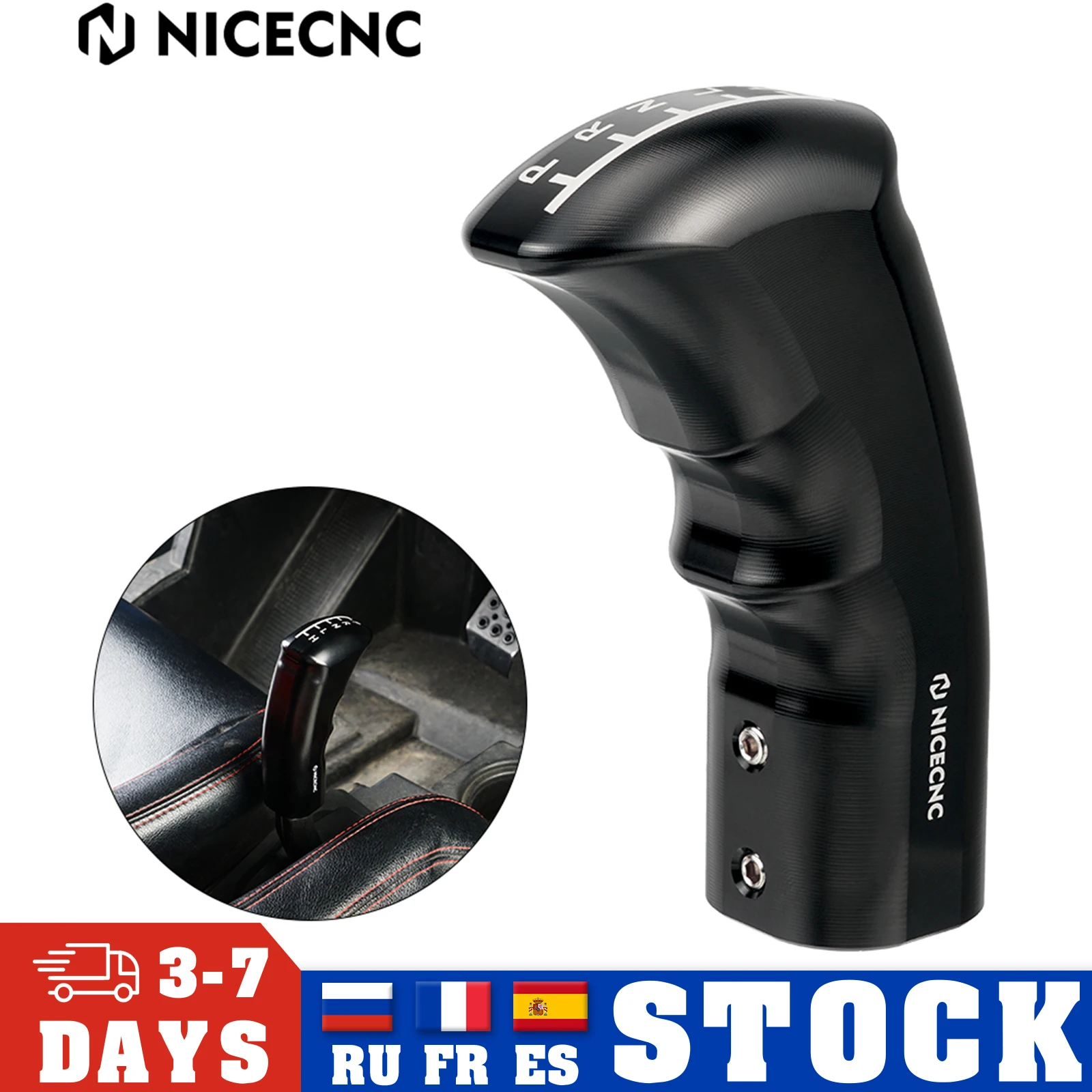 

NiceCNC UTV Hand Gear Shift Knob Grip For Polaris SPORTSMAN ACE 570 325 2015 RZR XP 4 1000 TURBO S4 RS1 900S Parts