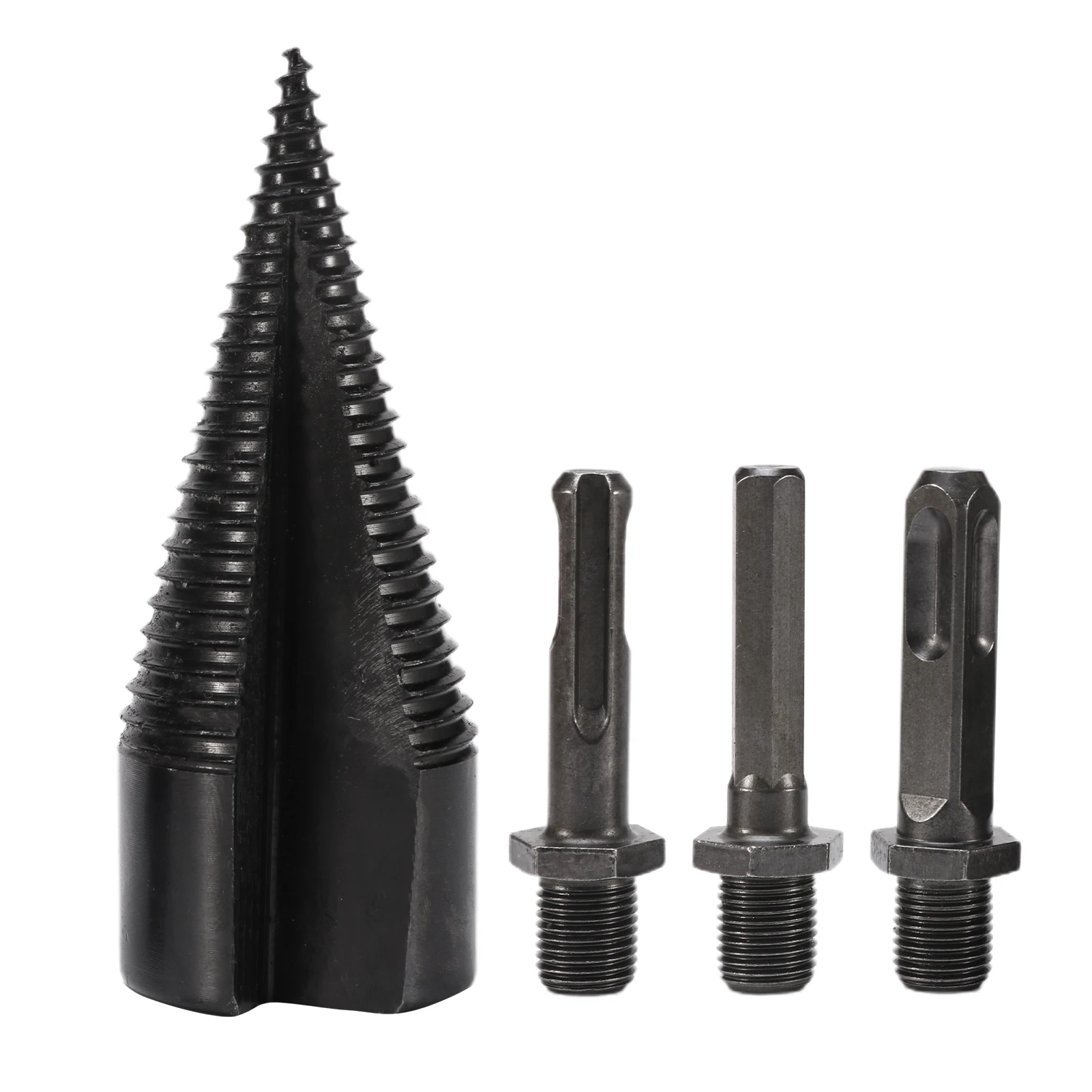 4pcs/set Firewood Camping U Thread Removable Farms Square Handle Wood Splitter Drill Bit Outdoor Indoor Power Tool Multifunction
4pcs/set Firewood Camping U Thread Removable Farms Square Handle Wood Splitter Drill Bit Outdoor Indoor Power Tool Multifunction