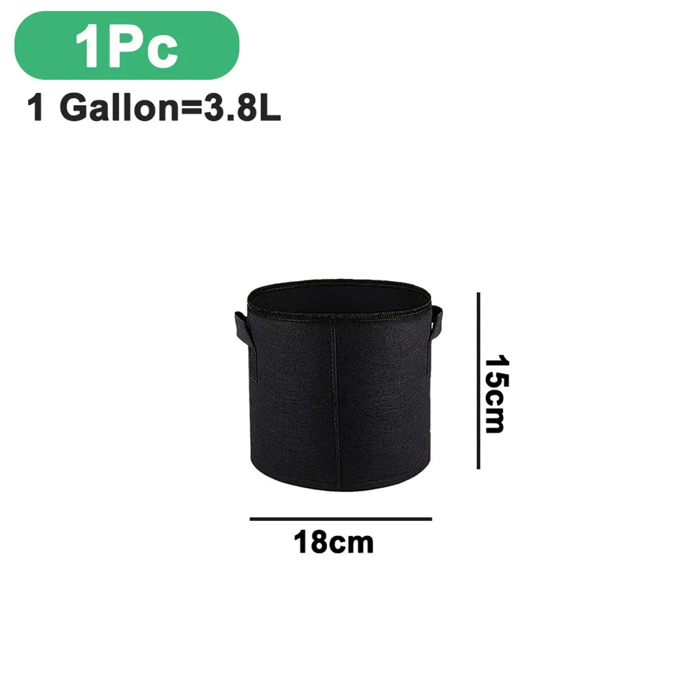 Vegetable/Flower/Plant Grow Bags Non-Woven Plant Bag 1/3/5/7/10 Gallon Felt Growing Pot Aeration Fabric Pots With Handle
Vegetable/Flower/Plant Grow Bags Non-Woven Plant Bag 1/3/5/7/10 Gallon Felt Growing Pot Aeration Fabric Pots With Handle