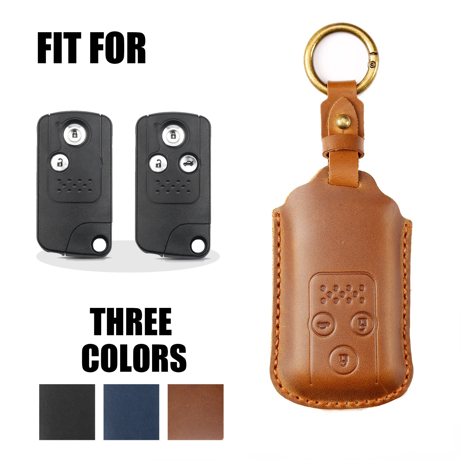 Leather Car Key Case Cover Fob Protector Keychain Holder For Honda Odyssey Accord Crosstour Accessories Remote Keyring Pouch
Leather Car Key Case Cover Fob Protector Keychain Holder For Honda Odyssey Accord Crosstour Accessories Remote Keyring Pouch