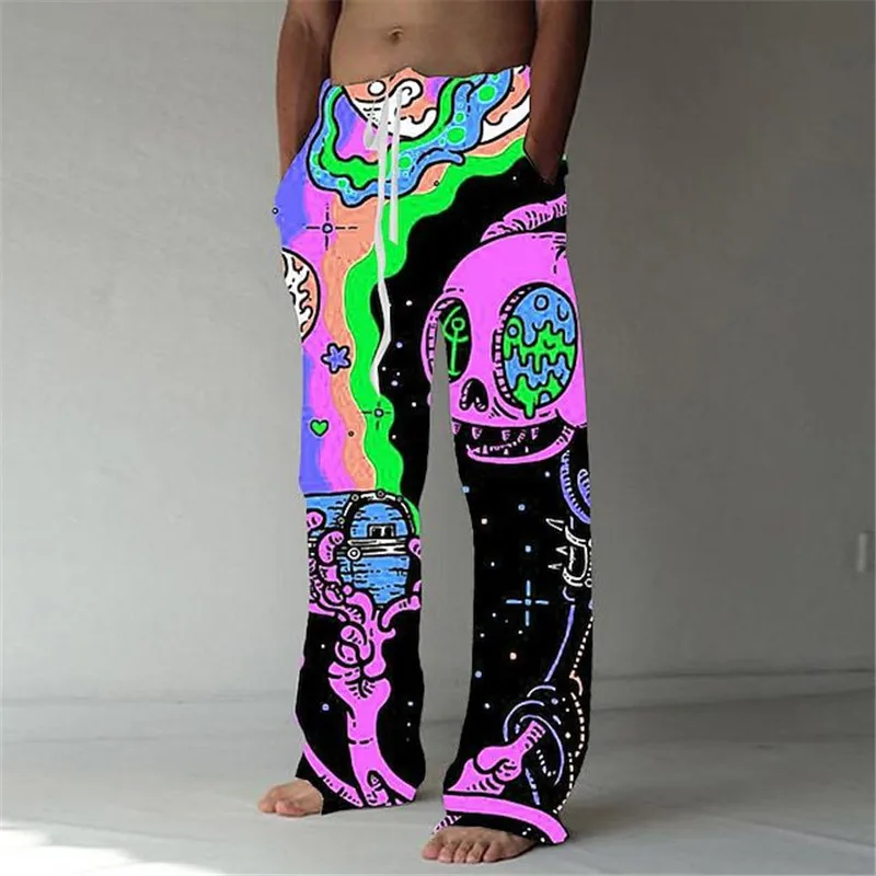 Cartoon Graphics 3D Men's Pants Casual Pocket Wide Leg Pant Full Length Drawstring Man Pants Plus Size Loose Beach Pants
Cartoon Graphics 3D Men's Pants Casual Pocket Wide Leg Pant Full Length Drawstring Man Pants Plus Size Loose Beach Pants