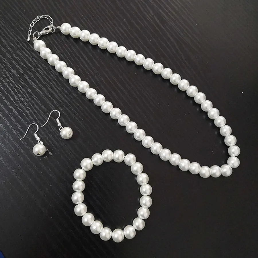 Imitation Pearl Jewelry Sets Party African Necklace Set Jewelry Wedding Jewellery Set Cridal Jewelry Parure Bijoux Femme Mariage 
Imitation Pearl Jewelry Sets Party African Necklace Set Jewelry Wedding Jewellery Set Cridal Jewelry Parure Bijoux Femme Mariage