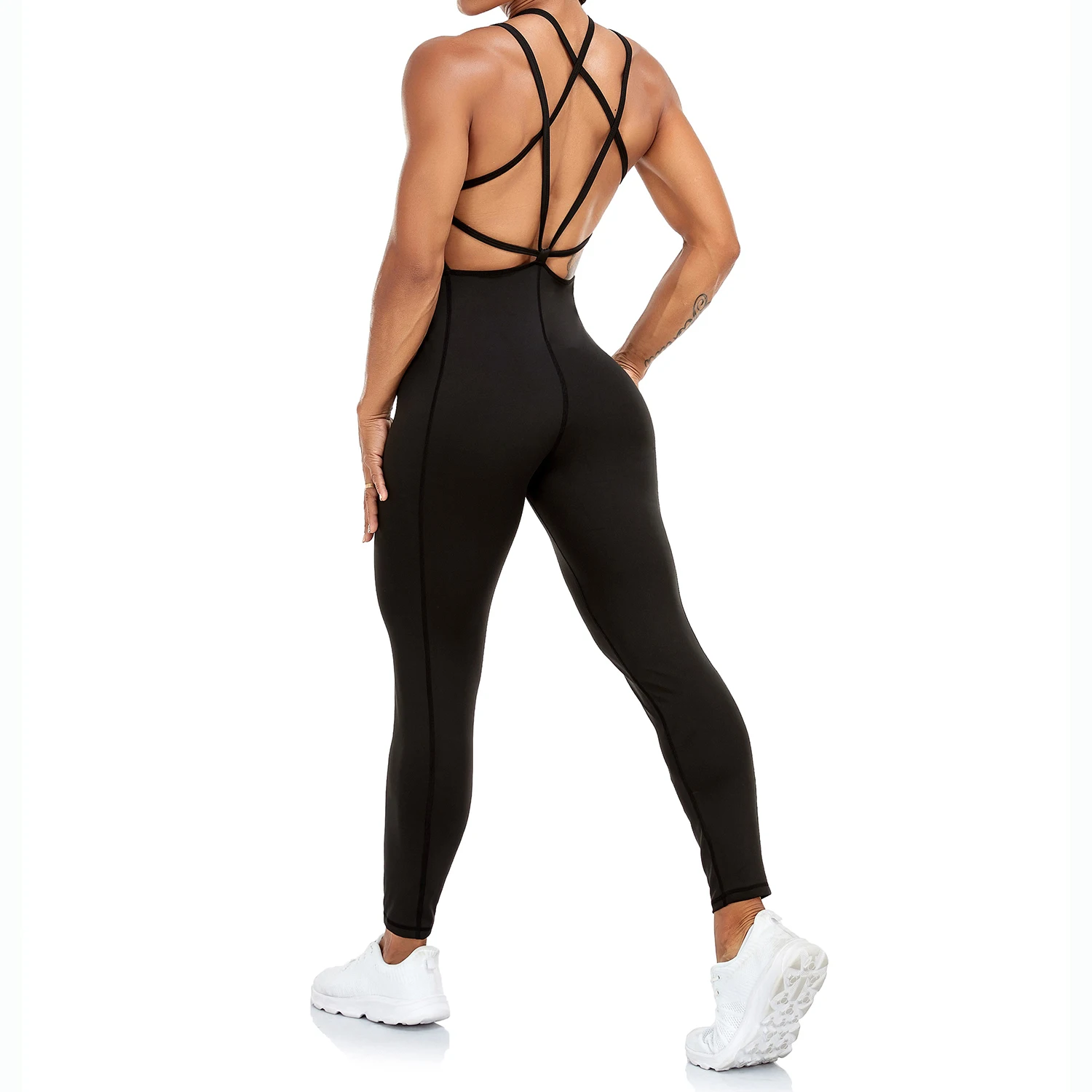 INFILAR Black Yoga Sets One Piece Sleevelss Female Jumpsuit Overalls Beauty Back Sexy High Waist Leggings 2022 Women Bodysuit
INFILAR Black Yoga Sets One Piece Sleevelss Female Jumpsuit Overalls Beauty Back Sexy High Waist Leggings 2022 Women Bodysuit