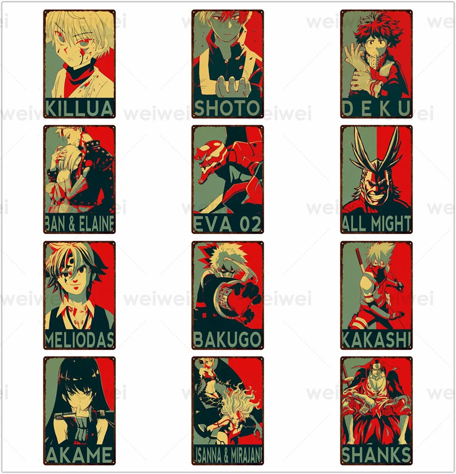 Anime Movie Metal Tin Sign Vintage Wall Decorative Poster for Club Bar Retro Restaurant Coffee shop Metal Plaque Home Decor
Anime Movie Metal Tin Sign Vintage Wall Decorative Poster for Club Bar Retro Restaurant Coffee shop Metal Plaque Home Decor