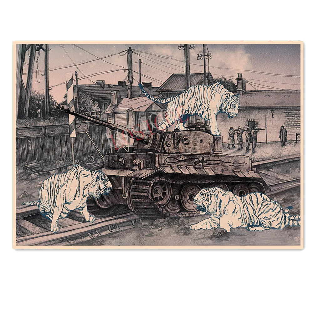 Tiger Tank Vintage Military Art Poster Wall Sticker WW II GER Wehrmacht Panzer Weapon Poster Retro Kraft paper Print Painting
Tiger Tank Vintage Military Art Poster Wall Sticker WW II GER Wehrmacht Panzer Weapon Poster Retro Kraft paper Print Painting
