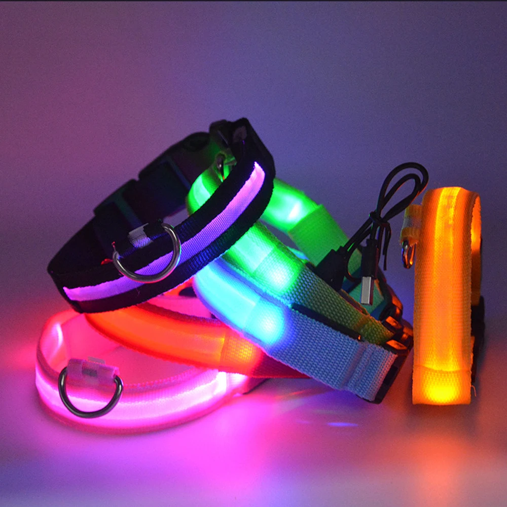 LED Safety Dog Collar Batteries Or USB Light Up Pet Collar Adjustable Nylon Flashing Luminous Necklace Puppy Anti-lost Supplies
LED Safety Dog Collar Batteries Or USB Light Up Pet Collar Adjustable Nylon Flashing Luminous Necklace Puppy Anti-lost Supplies