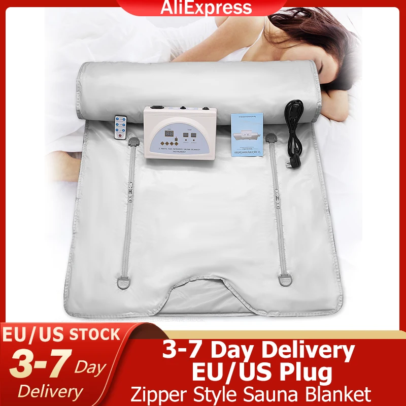Fat Burning Sauna Blanket For Spa Detox Romote Control Heating Blanket For Home Body Shaper EU/US
Fat Burning Sauna Blanket For Spa Detox Romote Control Heating Blanket For Home Body Shaper EU/US