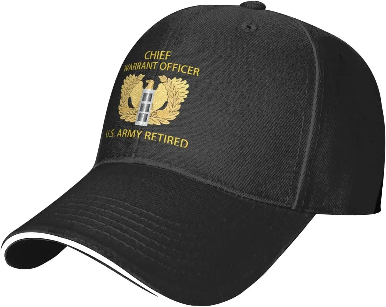 

Us Army Retired Chief Warrant Officer Emblem Cw3 Premium Adjustable Baseball Cap for Men and Women - Outdoor Sports