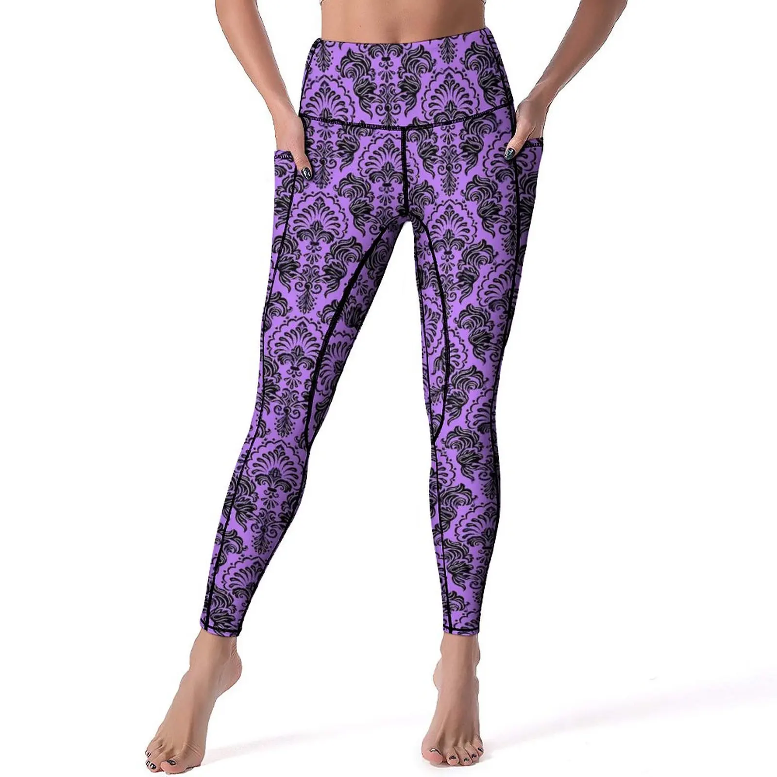 Floral Baroque Leggings Pockets Vintage Print Graphic Yoga Pants High Waist Gym Yoga Legging Elegant Stretchy Sport Pants
Floral Baroque Leggings Pockets Vintage Print Graphic Yoga Pants High Waist Gym Yoga Legging Elegant Stretchy Sport Pants