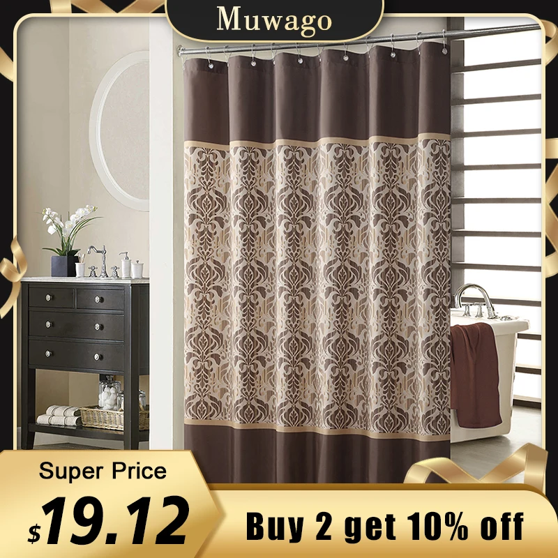 Muwago Sterling Chocolate Farmhouse Style Bathroom Curtain Polyester Waterproof Fabric Bathing Cover Brown Shower Curtain
Muwago Sterling Chocolate Farmhouse Style Bathroom Curtain Polyester Waterproof Fabric Bathing Cover Brown Shower Curtain