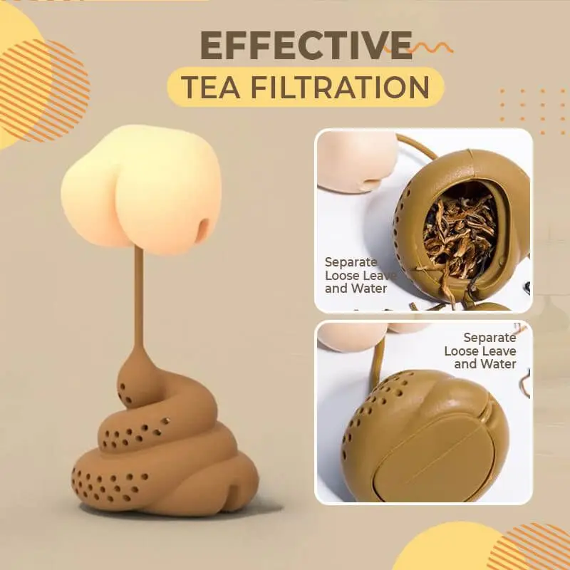 Reusable Silicone Tea Infuser Creative Poop Shaped Funny Herbal Tea Bag Coffee Filter Diffuser Strainer Tea Accessories
Reusable Silicone Tea Infuser Creative Poop Shaped Funny Herbal Tea Bag Coffee Filter Diffuser Strainer Tea Accessories