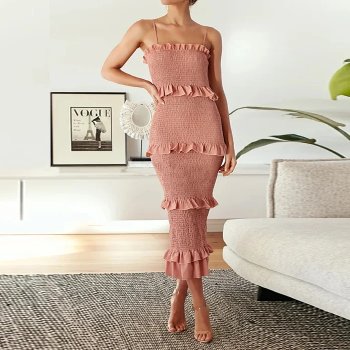New Summer Fashion Long Dress Women Casual Party Sling Ruffles Dress 2021 Spring Female Vestidos White Oversized Dress Beachwear
New Summer Fashion Long Dress Women Casual Party Sling Ruffles Dress 2021 Spring Female Vestidos White Oversized Dress Beachwear