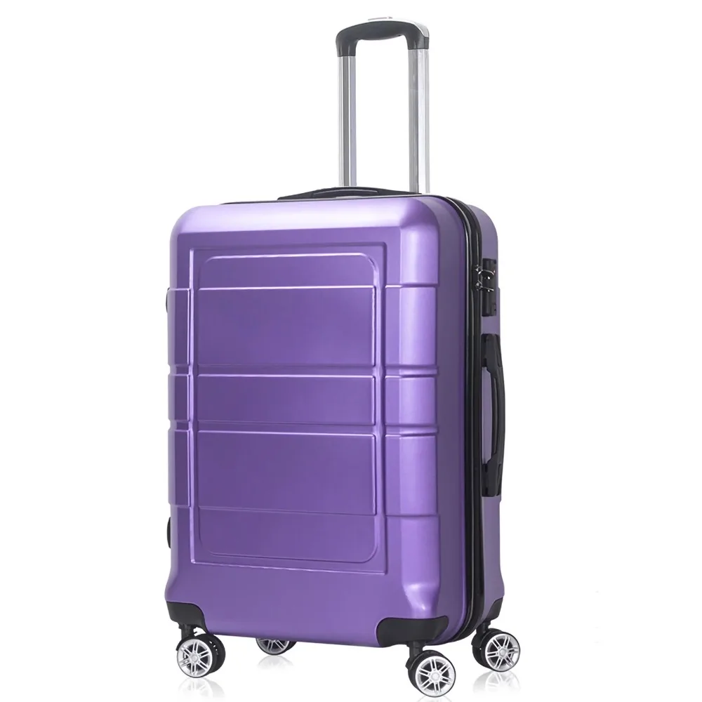 20 Inch Carry on Spinner Luggage with Ergonomic Handles and TSA Lock Purple Storage Box Organizer Travel Storage
20 Inch Carry on Spinner Luggage with Ergonomic Handles and TSA Lock Purple Storage Box Organizer Travel Storage