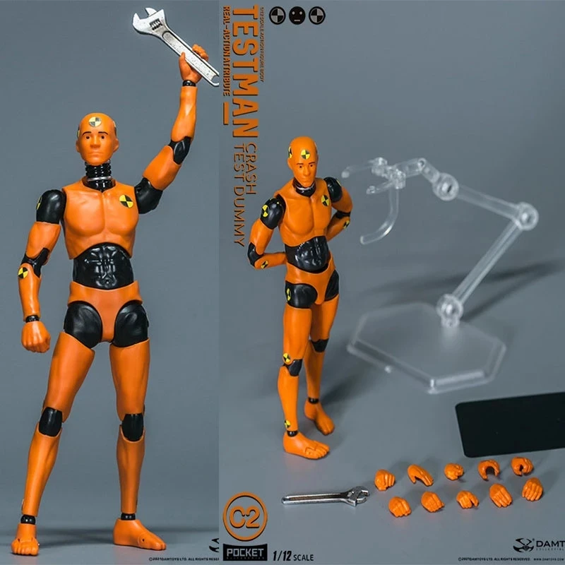 DAMTOYS 1/12 DPS09 TESTMAN C2 Crash Test Dummy Orange 6" PVC Action Figure Dolls
DAMTOYS 1/12 DPS09 TESTMAN C2 Crash Test Dummy Orange 6" PVC Action Figure Dolls