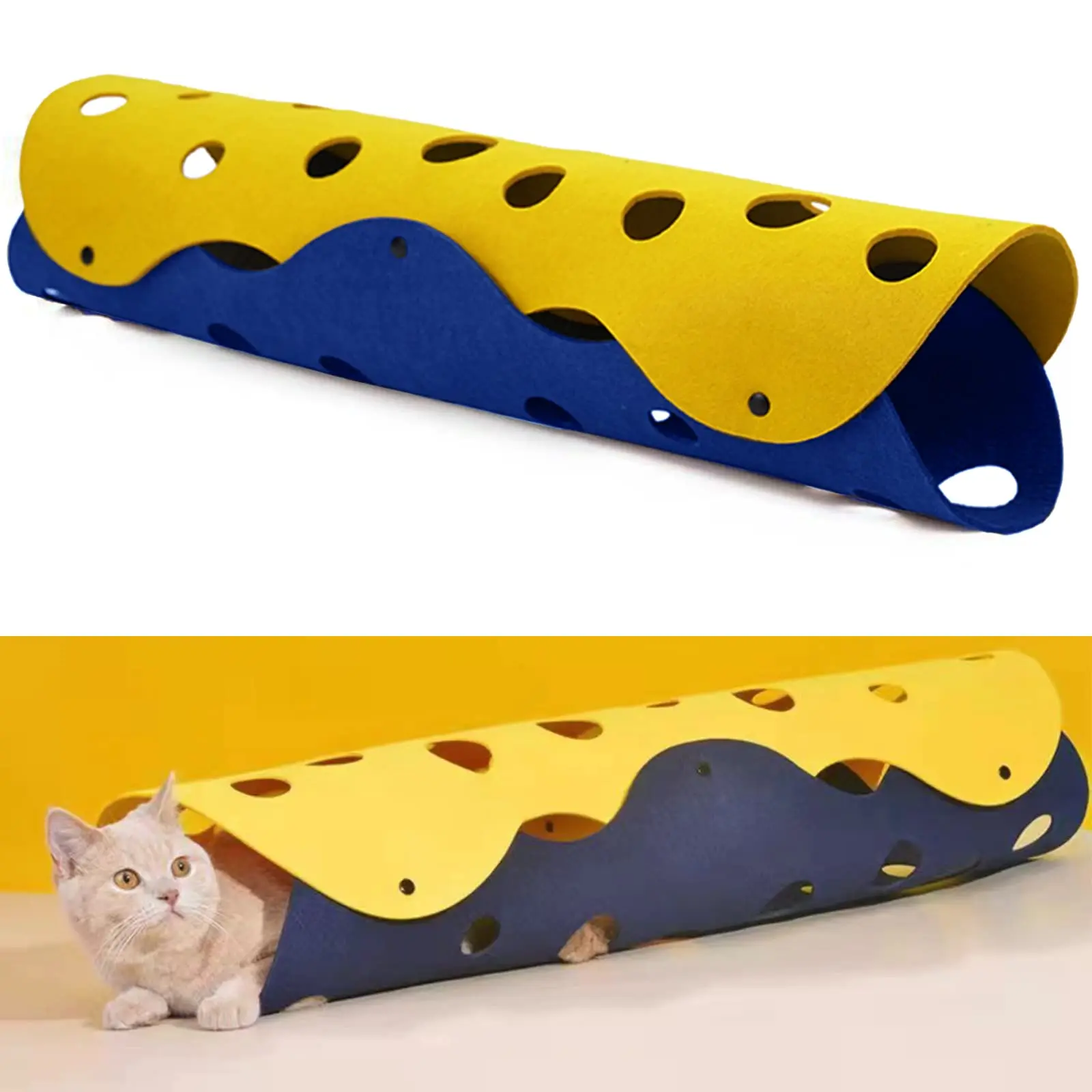 Cat Tunnel Bed For Indoor Cats Toy Foldable Perforated Kittens Rabbit Tunnel Tube Pet Nest DIY Cat Crawling Activity Rug Tunnels
Cat Tunnel Bed For Indoor Cats Toy Foldable Perforated Kittens Rabbit Tunnel Tube Pet Nest DIY Cat Crawling Activity Rug Tunnels