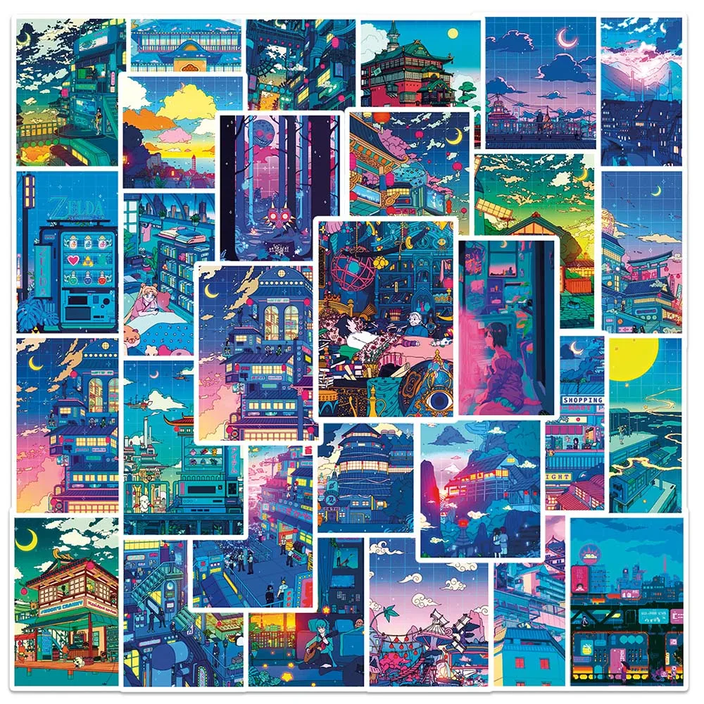 10/50 Pcs Cartoon Anime Street Scene Graffiti Stickers DIY Waterproof Decoration Pencil Case Scrapbooking Bike Skateboard Decals
10/50 Pcs Cartoon Anime Street Scene Graffiti Stickers DIY Waterproof Decoration Pencil Case Scrapbooking Bike Skateboard Decals