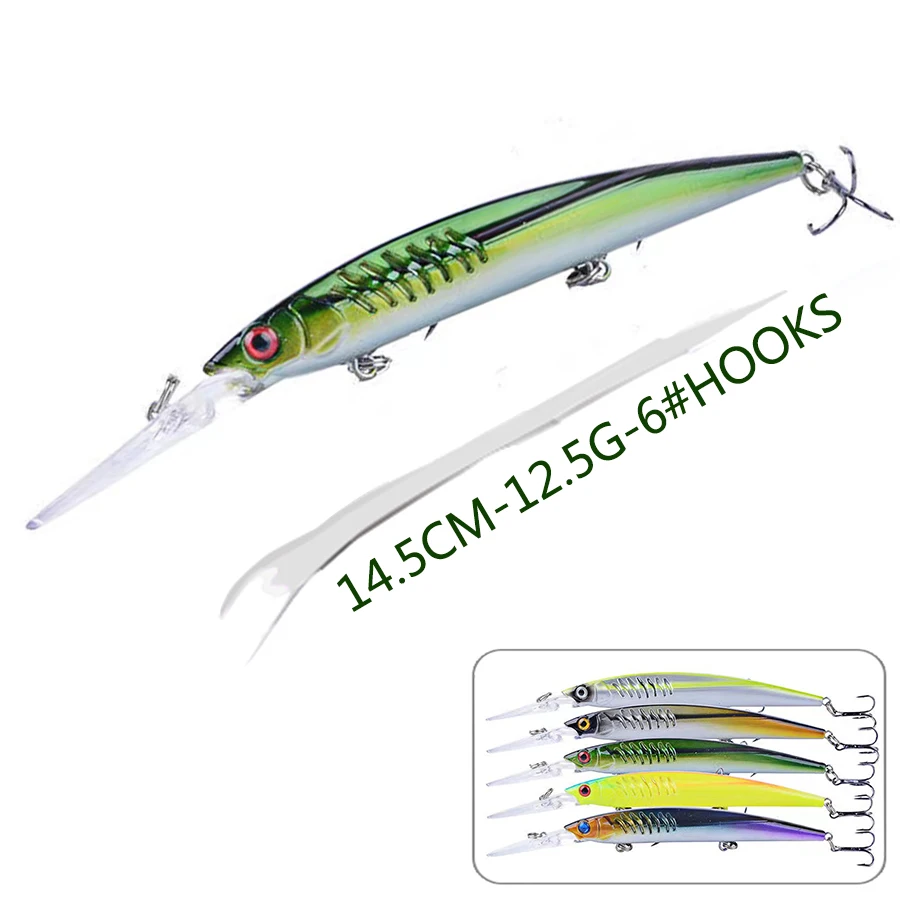 

1pc Minnow Crankbaits Fishing Lures Hard Bait Artificial Wobblers For Trolling Pike 3d Eyes Fish Perch Carp Bass Swimbait Pesca