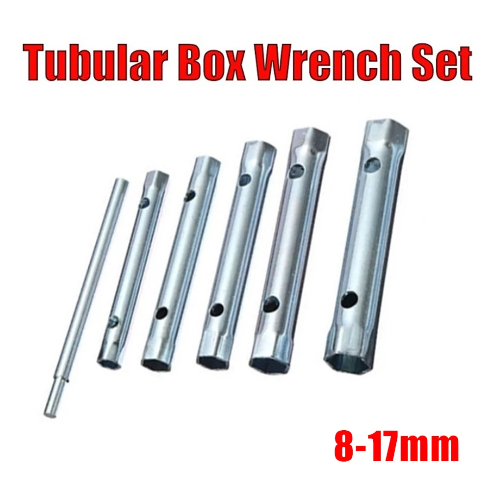 6PC 8-17mm Metric Tubular Box Wrench Set Tube Hollow Socket Wrench Filter Wrench High Quality Carbon Steel Spanner Wrenches
6PC 8-17mm Metric Tubular Box Wrench Set Tube Hollow Socket Wrench Filter Wrench High Quality Carbon Steel Spanner Wrenches