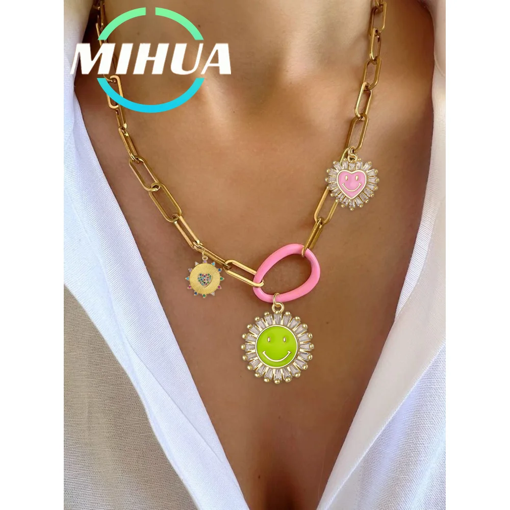 New Heart Shape Pendant Necklace Charms For Jewelry Making Zircon Phone Charm Girls Smiley Handmade Pendants DIY Charms Keychain
New Heart Shape Pendant Necklace Charms For Jewelry Making Zircon Phone Charm Girls Smiley Handmade Pendants DIY Charms Keychain