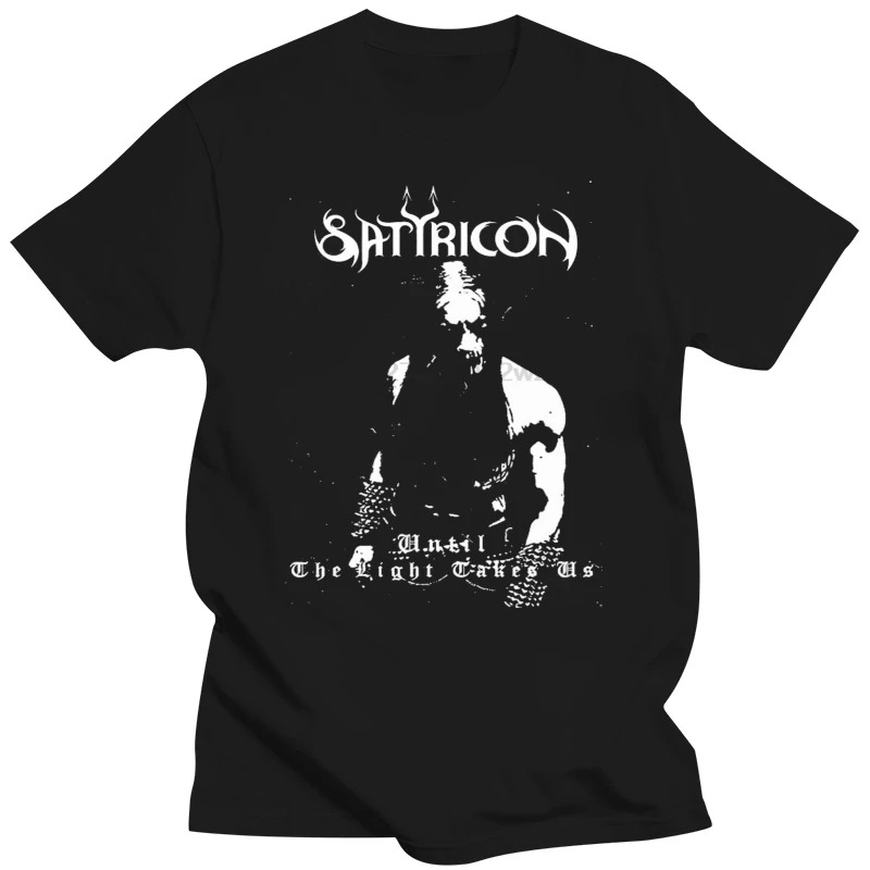 

Satyricon до тех пор, пока телефон не будет доставлен в США, черная футболка из хлопка, все размеры светильник