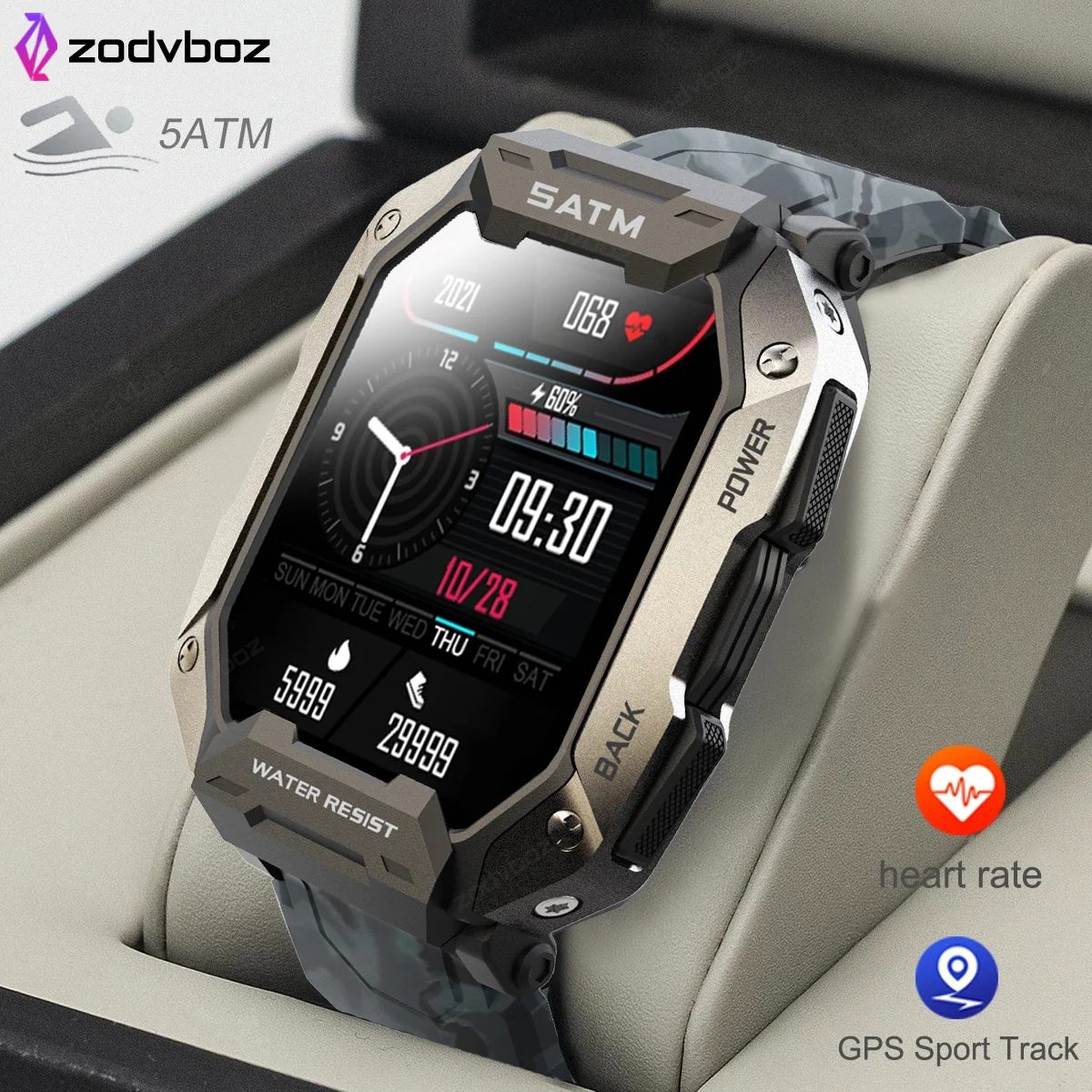 2022 New Professional Outdoor Militar 5ATM Waterproof Watches 1.71 Inch Full Touch Sports Watch For Swimming Smartwatch For Men
2022 New Professional Outdoor Militar 5ATM Waterproof Watches 1.71 Inch Full Touch Sports Watch For Swimming Smartwatch For Men