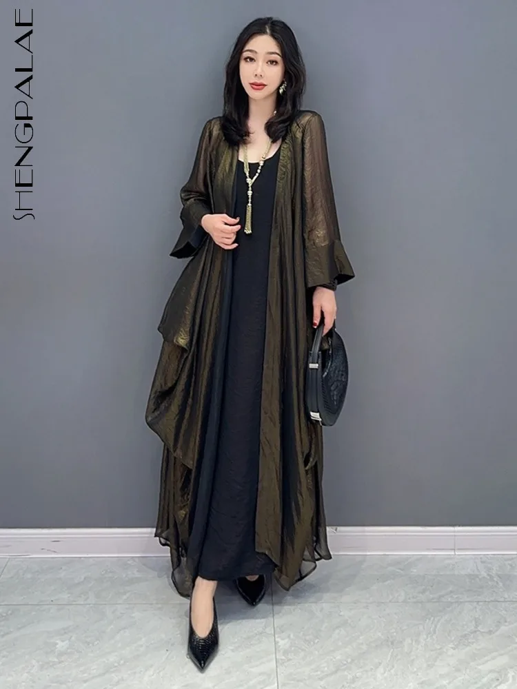 SHENGPALAE 2023 Spring Summer New Fashion Casual Two Sided Irregular Loose Casual Women Wear Trench Trendy Matching Top 5R4512
SHENGPALAE 2023 Spring Summer New Fashion Casual Two Sided Irregular Loose Casual Women Wear Trench Trendy Matching Top 5R4512