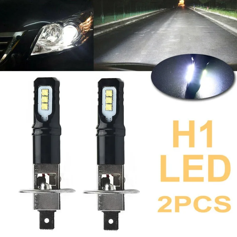 2x H1 160W 6000K 6000LM Super Bright White DRL LED Headlight Bulb Kit High Beam 2525 Chips Fog Lamp Driving Light For Auto 12v
2x H1 160W 6000K 6000LM Super Bright White DRL LED Headlight Bulb Kit High Beam 2525 Chips Fog Lamp Driving Light For Auto 12v