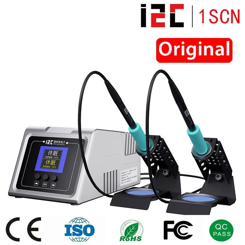 I2C 1SCN Интеллектуальная паяльная станция с двойной ручкой с ручкой C210/C115 Электрический паяльник станция для сварки ремонтный инструмент
I2C 1SCN Интеллектуальная паяльная станция с двойной ручкой с ручкой C210/C115 Электрический паяльник станция для сварки ремонтный инструмент