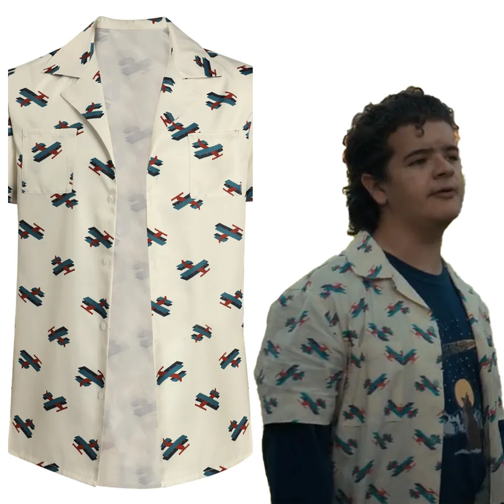 Stranger Things Season 4 Dustin Henderson Cosplay Costume Summer Short Sleeve Shirt Outfits Halloween Carnival Suit
Stranger Things Season 4 Dustin Henderson Cosplay Costume Summer Short Sleeve Shirt Outfits Halloween Carnival Suit
