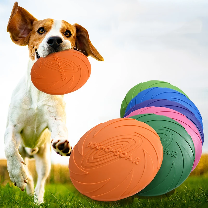 Dog Toy Flying Disc Silicone Material Sturdy Resistant Bite Mark Repairable Pet Outdoor Training Entertainment Throwing Type Toy
Dog Toy Flying Disc Silicone Material Sturdy Resistant Bite Mark Repairable Pet Outdoor Training Entertainment Throwing Type Toy