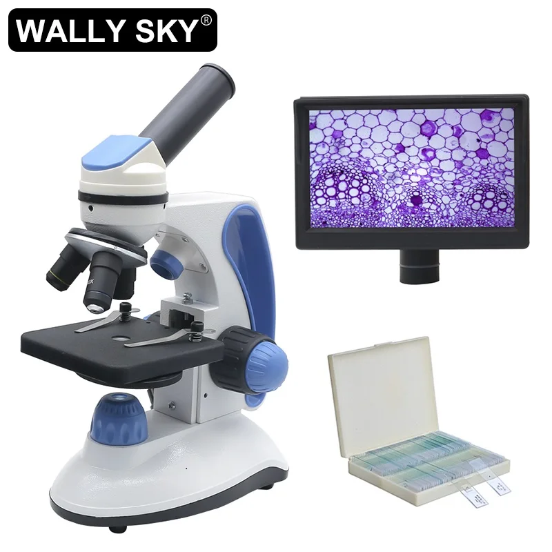 Monocular Biological Microscope 40X-2000X with LED Illumination Adjustable Top/Bottom Lights with Mobile Phone Clip Kids Science
Monocular Biological Microscope 40X-2000X with LED Illumination Adjustable Top/Bottom Lights with Mobile Phone Clip Kids Science