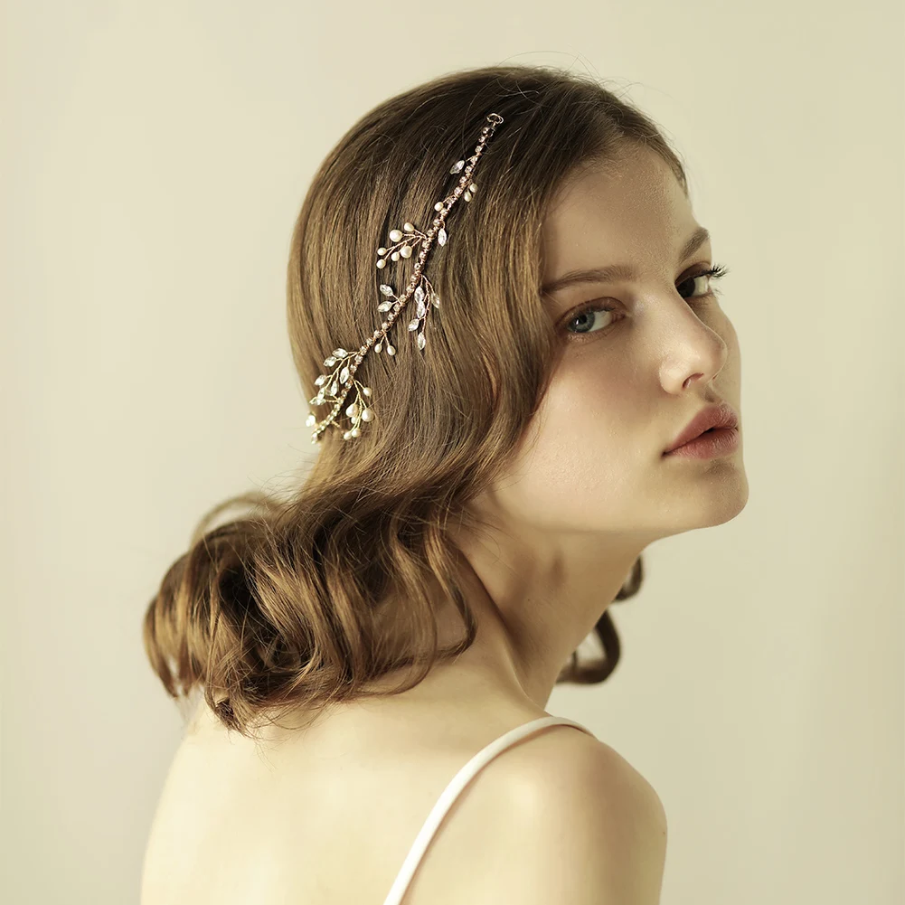 O815 Exquisite Wedding Bridal Headband Freshwater Crystal Chain Ribbon Handmade Brides Bridesmaid Headpiece Women Marriage Tiara
O815 Exquisite Wedding Bridal Headband Freshwater Crystal Chain Ribbon Handmade Brides Bridesmaid Headpiece Women Marriage Tiara