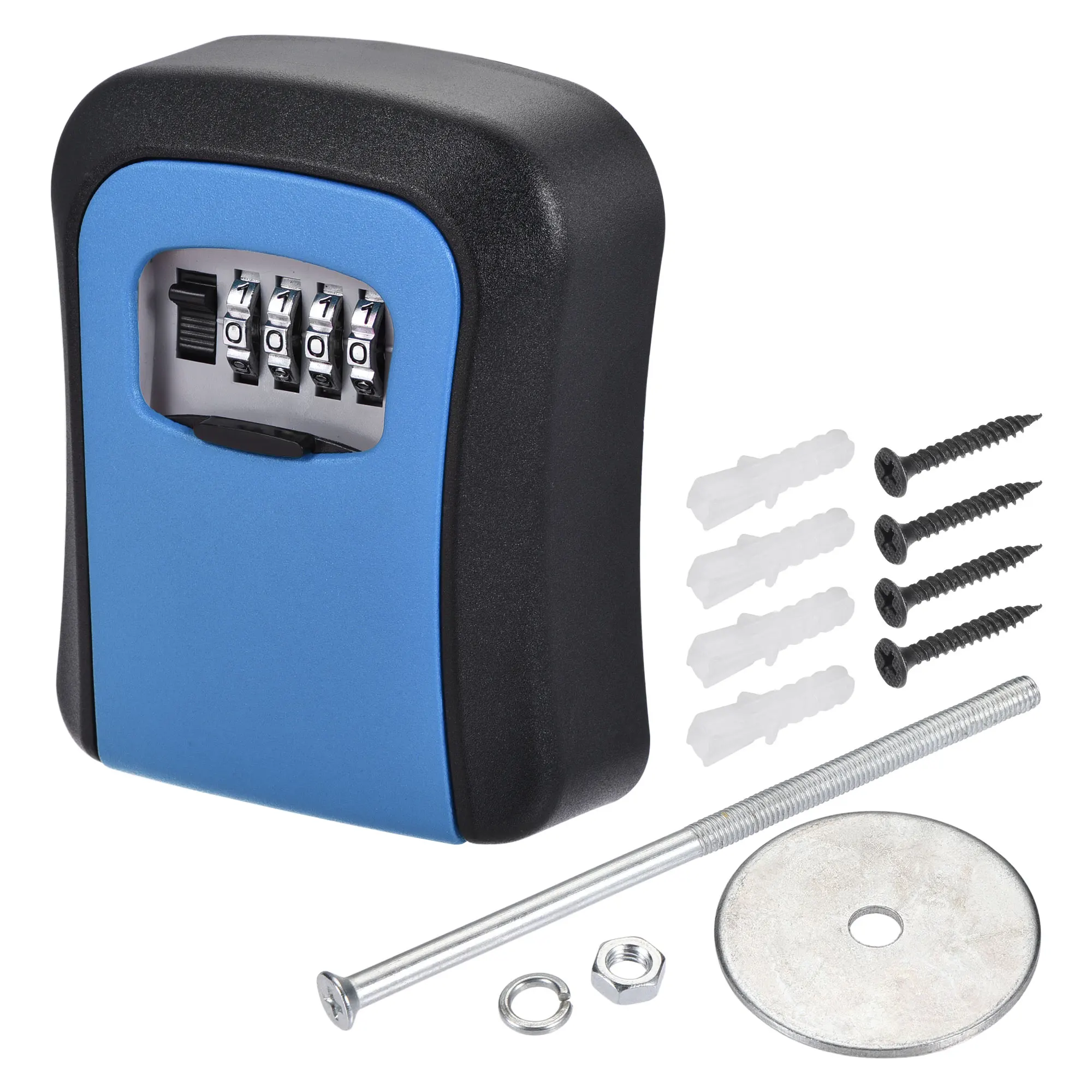Uxcell Key Lock Box Key Storage 4 Digit Combination Outdoor Waterproof Wall Mount Blue
Uxcell Key Lock Box Key Storage 4 Digit Combination Outdoor Waterproof Wall Mount Blue