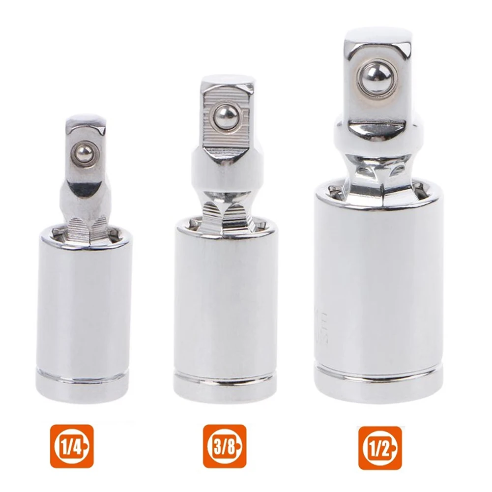 Socket Adapter Chrome Vanadium Steel Universal Joint 360 Deg Ratchet Angle Extension Bar Socket Adapter 1/4" 3/8" 1/2"
Socket Adapter Chrome Vanadium Steel Universal Joint 360 Deg Ratchet Angle Extension Bar Socket Adapter 1/4" 3/8" 1/2"