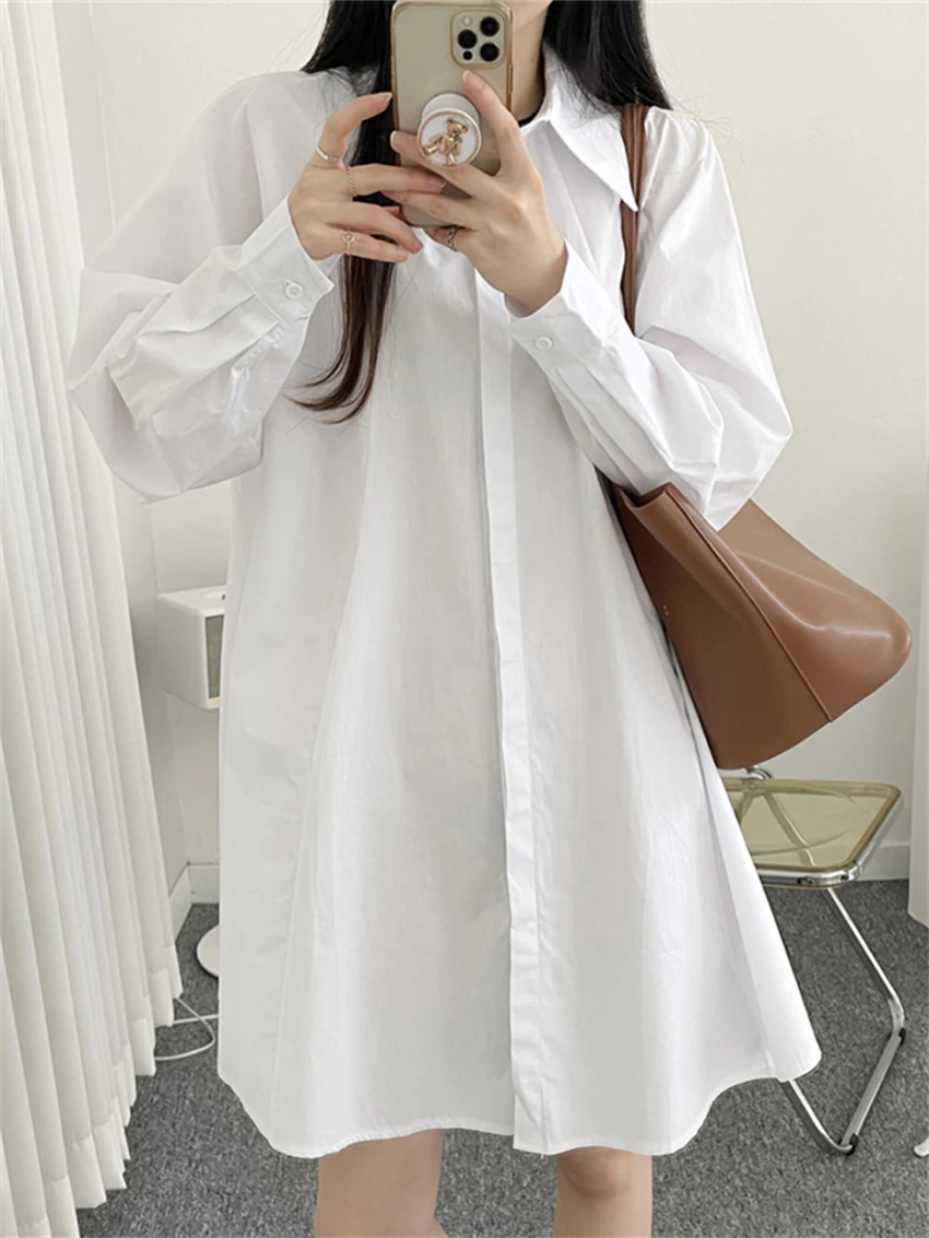 HziriP Women Oversize Shirt Mini Dress Mid-Length Solid Lapel Casual Spring Hot 2022 Full Sleeves Lady Loose Mujer OL Vestidos
HziriP Women Oversize Shirt Mini Dress Mid-Length Solid Lapel Casual Spring Hot 2022 Full Sleeves Lady Loose Mujer OL Vestidos