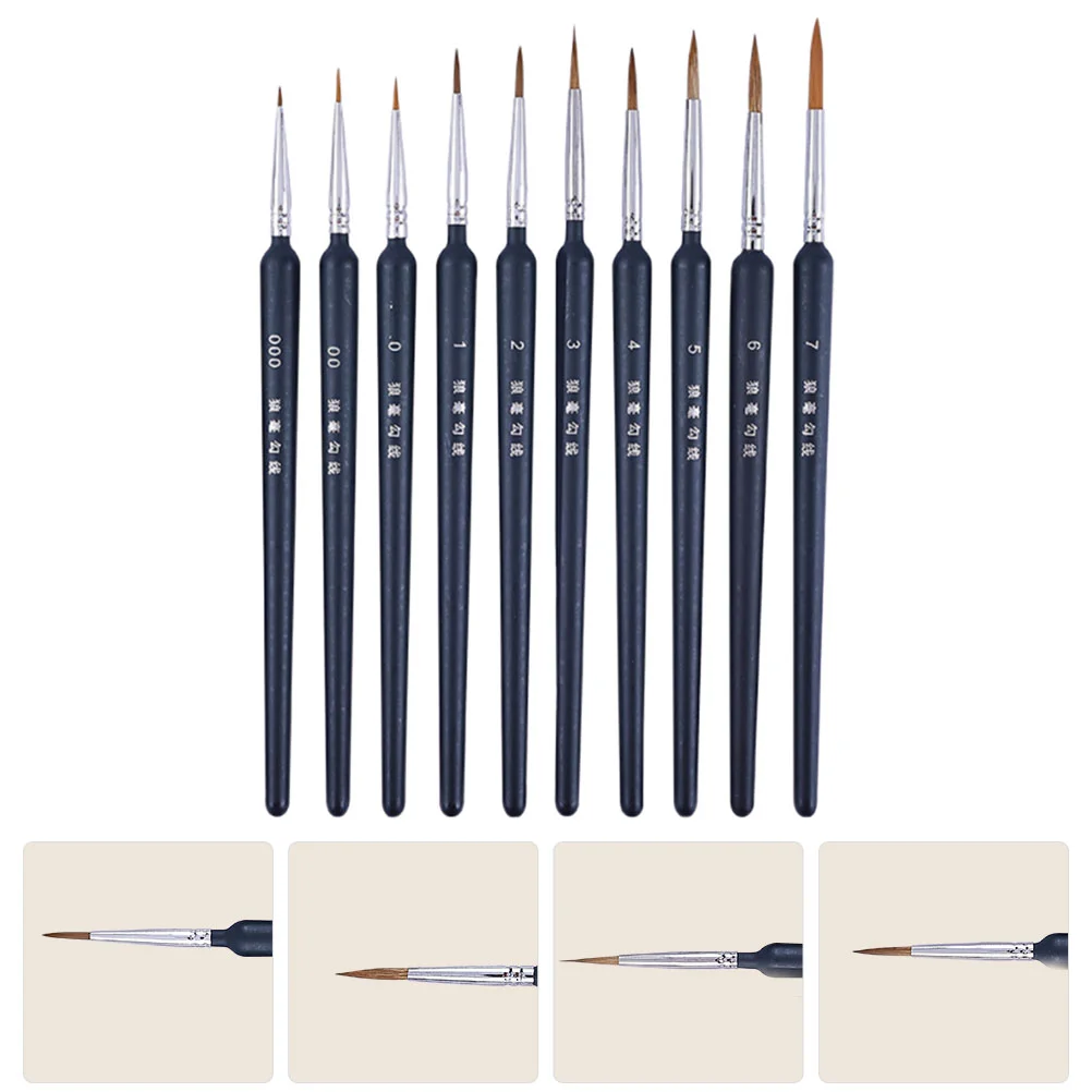 10 Pcs Micro Brush Fine Tip Nail Painting Pen DIY Accessory Manicure Drawing Tool Wooden
10 Pcs Micro Brush Fine Tip Nail Painting Pen DIY Accessory Manicure Drawing Tool Wooden