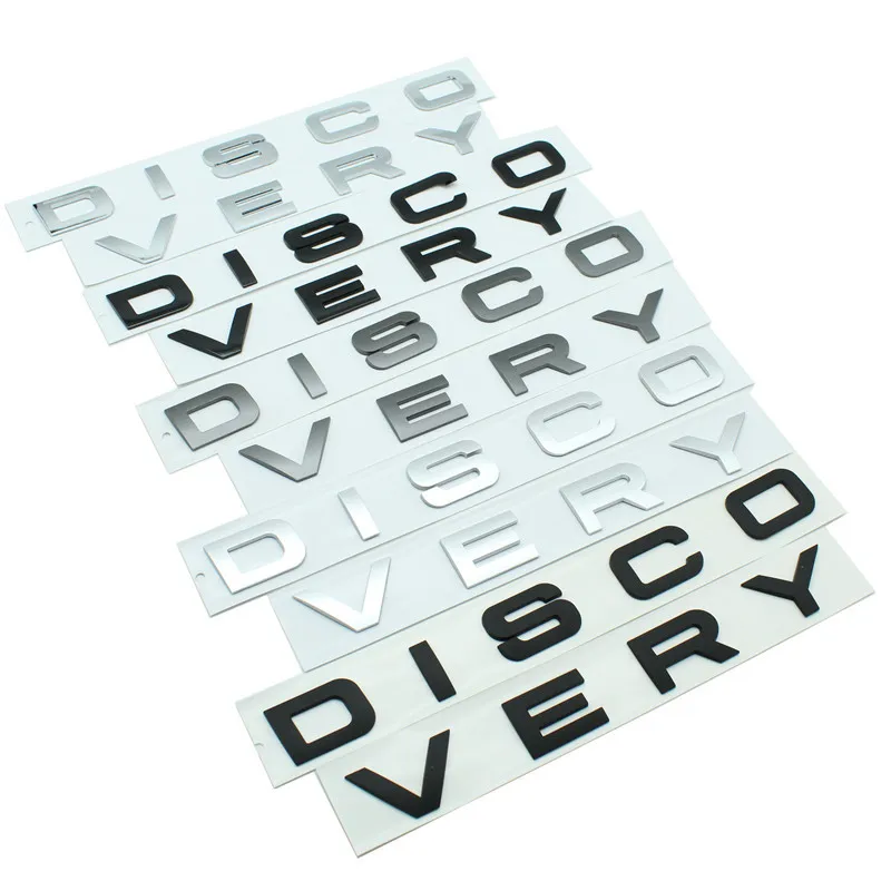 3D ABS Letter DISCOVERY Car Front Hood Rear Trunk Badge Emblem Decal Sticker for Land Rover DISCOVERY Sport Styling Accessories
3D ABS Letter DISCOVERY Car Front Hood Rear Trunk Badge Emblem Decal Sticker for Land Rover DISCOVERY Sport Styling Accessories