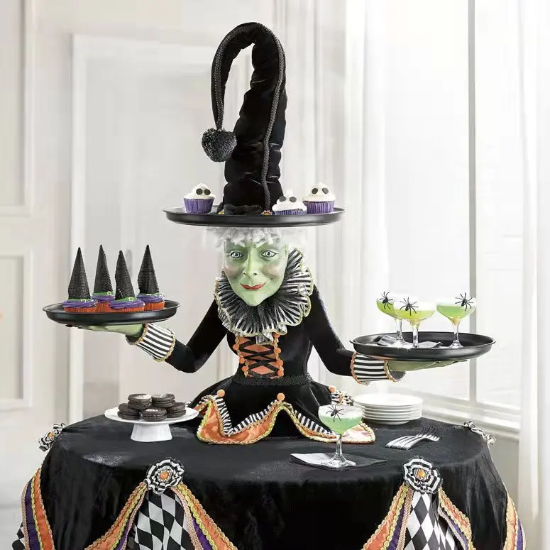 Halloween Witch Tabletop Server Halloween Cupcake Witch Display Stand Home Creepy Witch Resin Statue Halloween Desktop Display
Halloween Witch Tabletop Server Halloween Cupcake Witch Display Stand Home Creepy Witch Resin Statue Halloween Desktop Display