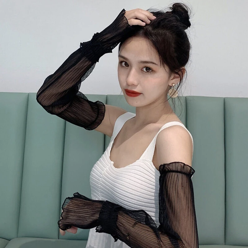 1 pair Summer Sun-protective Sleeve for Women Girls Fashion Outdoor Loose Breathable UV Protection Ice Sleeves Arm Sleeve Gloves
1 pair Summer Sun-protective Sleeve for Women Girls Fashion Outdoor Loose Breathable UV Protection Ice Sleeves Arm Sleeve Gloves