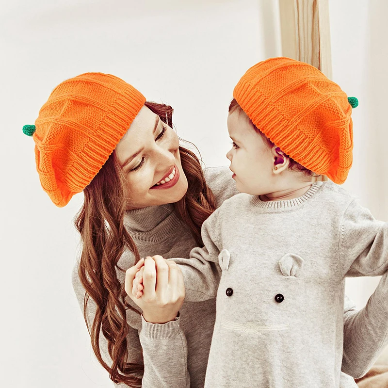 1pc New Pumpkin Beret Hat 2023 Autumn Winter Parent-Child Knitted Hats Warm Belle Knit Party Hats Halloween Decoration
1pc New Pumpkin Beret Hat 2023 Autumn Winter Parent-Child Knitted Hats Warm Belle Knit Party Hats Halloween Decoration