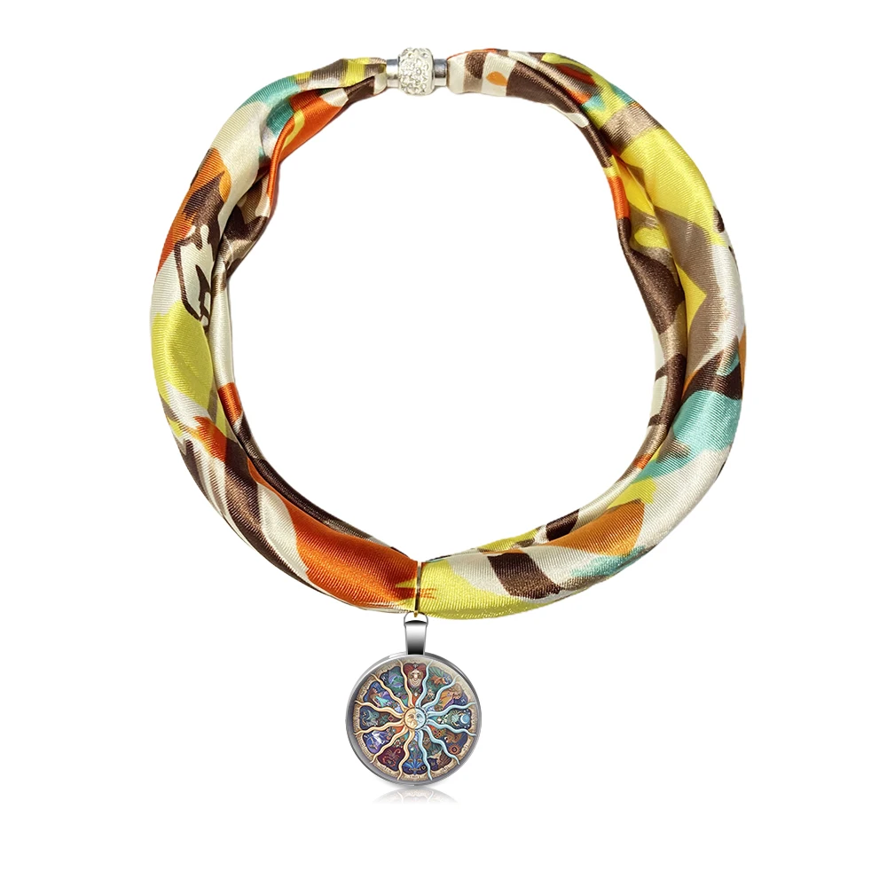 Necklace Pendant Scarf Women Vintage Neckerchief Foulard Femme Silver Alloy Glass Accessories Hijab Cartoon
Necklace Pendant Scarf Women Vintage Neckerchief Foulard Femme Silver Alloy Glass Accessories Hijab Cartoon