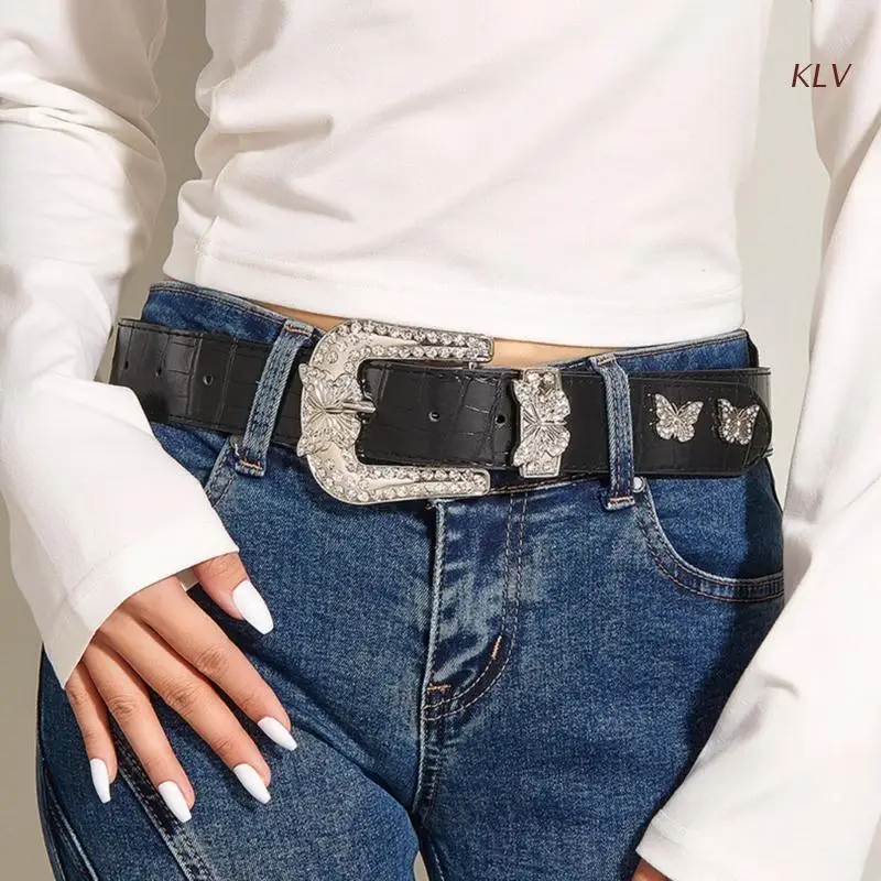 Cowgirl Shining Crystal Buckle Vintage Waist Ceinture Shimmering Belt Exquisite Impressive Cowboy Style
Cowgirl Shining Crystal Buckle Vintage Waist Ceinture Shimmering Belt Exquisite Impressive Cowboy Style