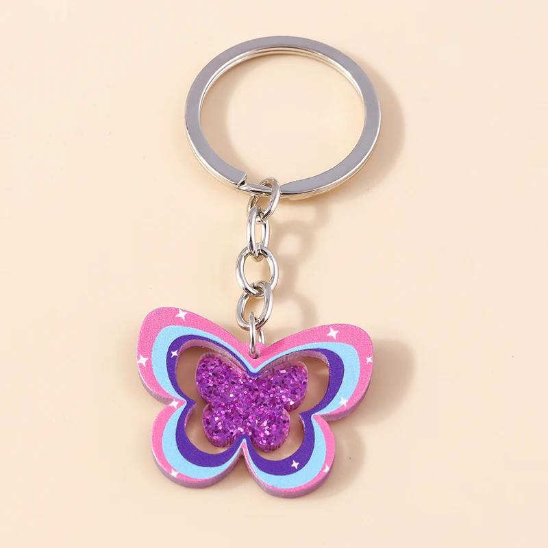 Cute Colorful Butterfly Keychain for Car Key Souvenir Gifts for Women Girls Handbag Pendants Keyrings Jewelry Accessories
Cute Colorful Butterfly Keychain for Car Key Souvenir Gifts for Women Girls Handbag Pendants Keyrings Jewelry Accessories