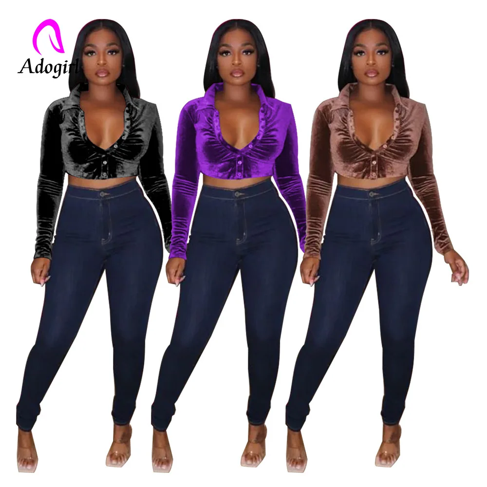 Velvet Women Long Sleeve T Shirt Solid Elegant Purple Button Up Pullovers 2022 Autumn Sweatshirt Sexy Night Club Party Crop Tops
Velvet Women Long Sleeve T Shirt Solid Elegant Purple Button Up Pullovers 2022 Autumn Sweatshirt Sexy Night Club Party Crop Tops