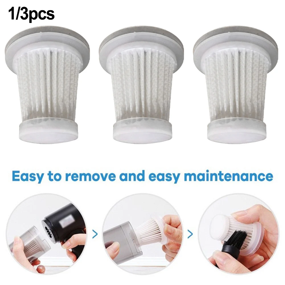 1/3pcs Filters Element For Car Vacuum Cleaner Washable Reusable Filter Dust Filter For Wireless Vacuum Cleaner
1/3pcs Filters Element For Car Vacuum Cleaner Washable Reusable Filter Dust Filter For Wireless Vacuum Cleaner