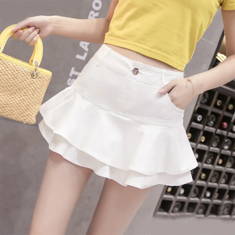 y2k Pink Denim Pleated Skirts Mini Solid Casual Woman Fashion Korean Style High Waist Skirt with Lined Hot Club Party Girls 2020
y2k Pink Denim Pleated Skirts Mini Solid Casual Woman Fashion Korean Style High Waist Skirt with Lined Hot Club Party Girls 2020