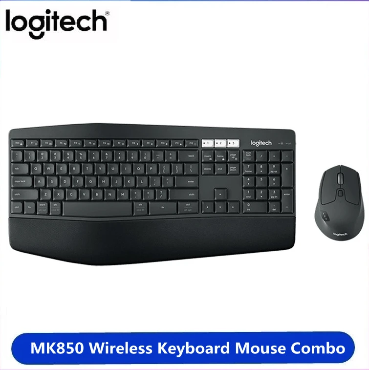 Logitech MK850 Wireless Keyboard Mouse Combo Bluetooth USB with Wireless 2.4G Receiver Dual Mode Mice Keys Set for Home Office
Logitech MK850 Wireless Keyboard Mouse Combo Bluetooth USB with Wireless 2.4G Receiver Dual Mode Mice Keys Set for Home Office