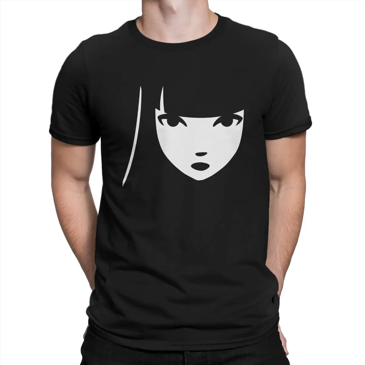 Men Emily's Face T Shirt Emily The Strange Cartoon Movie Cotton Tops Novelty Short Sleeve Round Neck Tees Summer T-Shirts
Men Emily's Face T Shirt Emily The Strange Cartoon Movie Cotton Tops Novelty Short Sleeve Round Neck Tees Summer T-Shirts