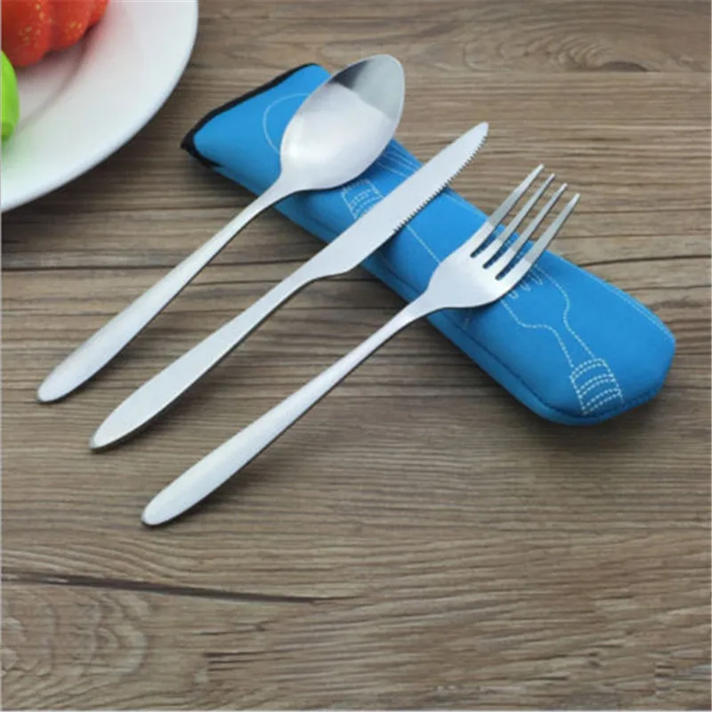 Stainless Steel 3Pcs Portable Fork Spoon Tableware Set Outdoor Travel Cutlery Silverware Cover Tableware Travel
Stainless Steel 3Pcs Portable Fork Spoon Tableware Set Outdoor Travel Cutlery Silverware Cover Tableware Travel