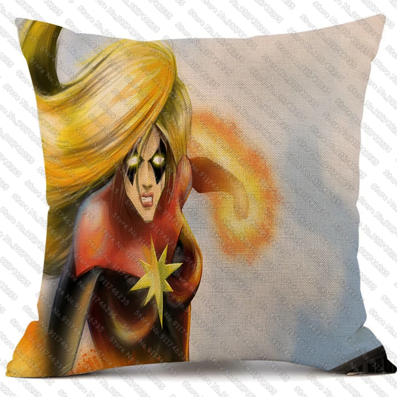 DISNEY Marvel Series Ms. Marvel Print Cushion Cover Home Cartoon Decorative Linen Pillow Case Cojines Подушка Funda Cojin
DISNEY Marvel Series Ms. Marvel Print Cushion Cover Home Cartoon Decorative Linen Pillow Case Cojines Подушка Funda Cojin